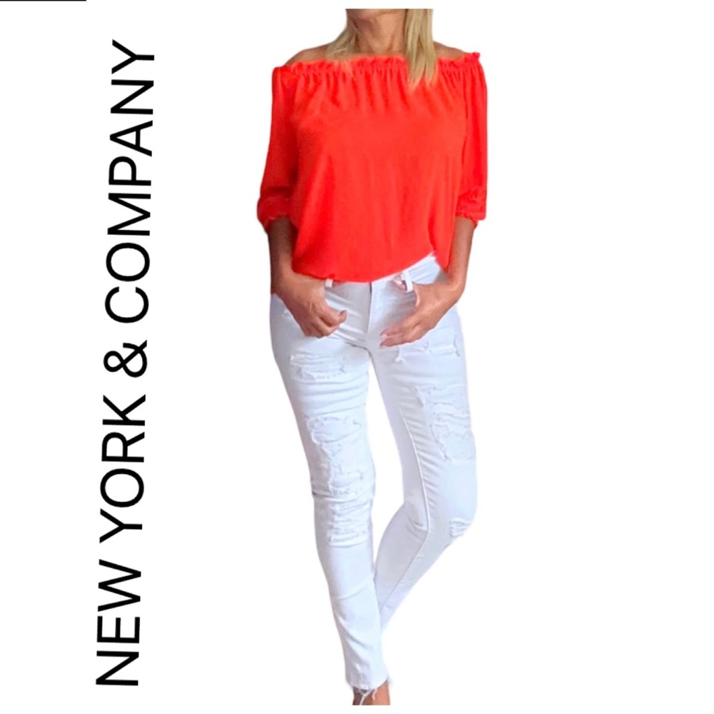 LIKE NEW NEW YORK & COMPANY BLOUSE
